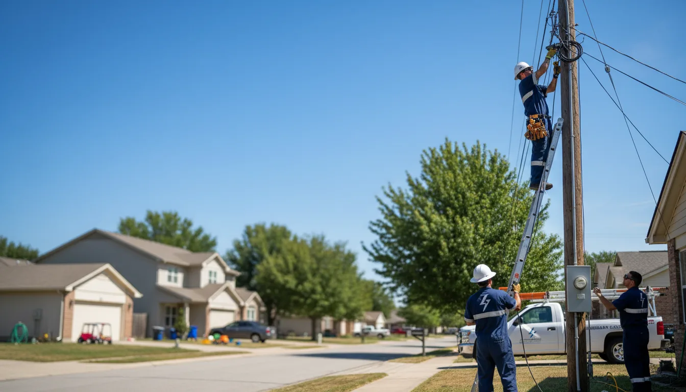 Residential electrician providing installation services in Cedar Rapids, IA